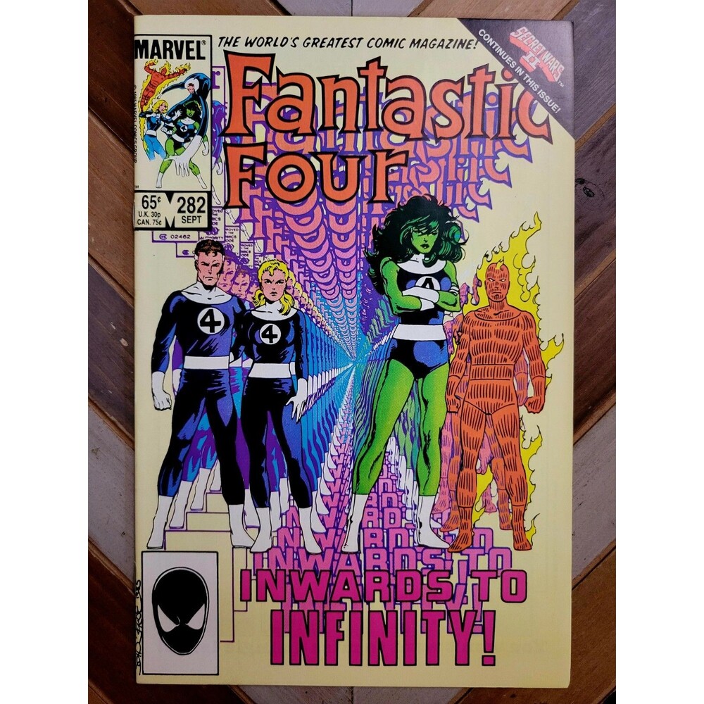 Fantastic Four #282 (Marvel 1985) Secret Wars II, Psycho Man! By John Byrne 7.0